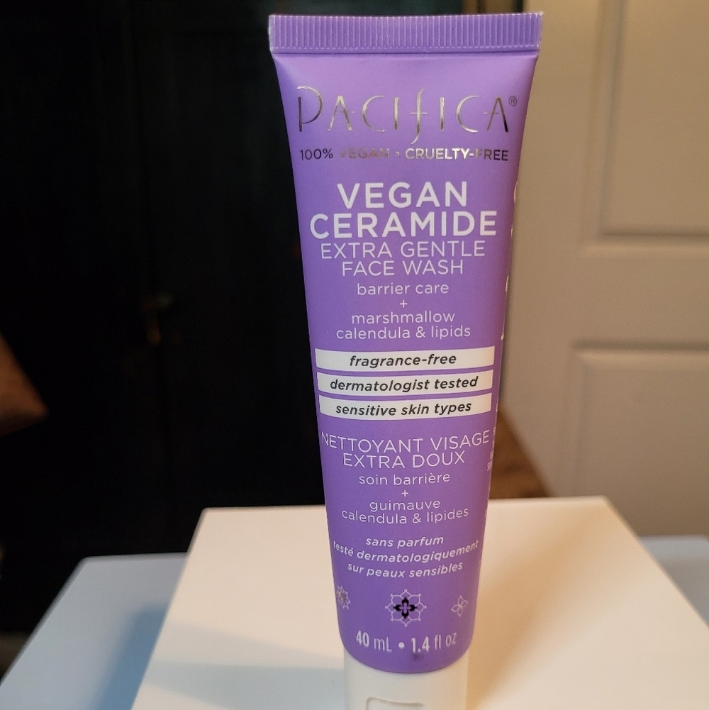 Pacifica Vegan Ceramide Extra Gentle Face Wash, 40ml, New